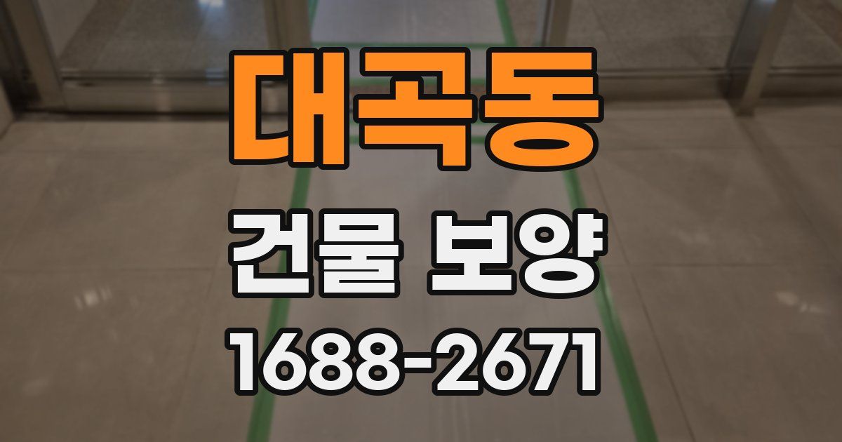 대곡동 건물 보양