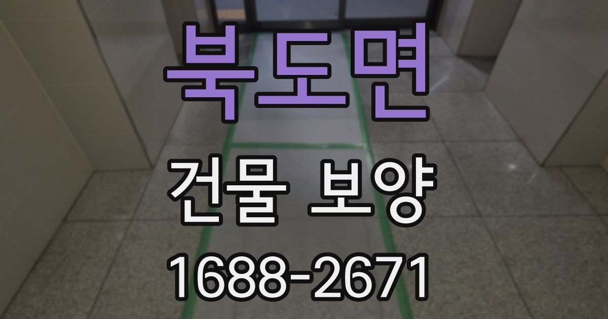 북도면 건물 보양