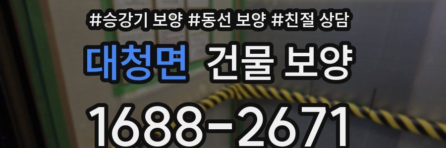 대청면 건물 보양