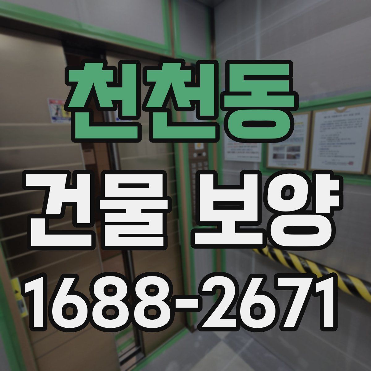천천동 건물 보양
