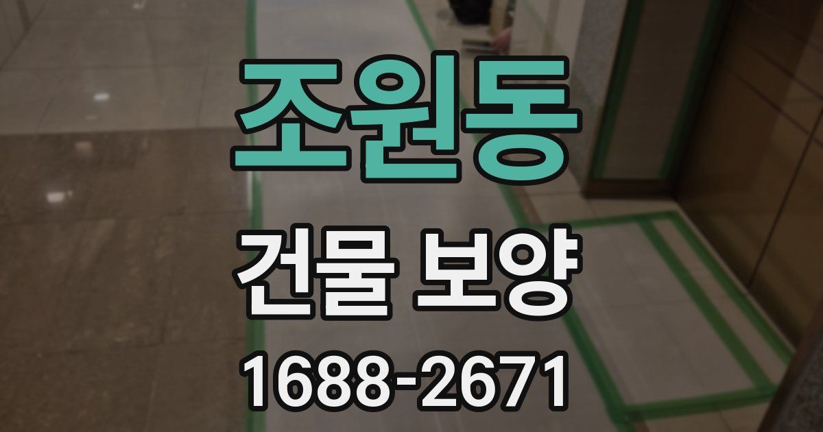 조원동 건물 보양