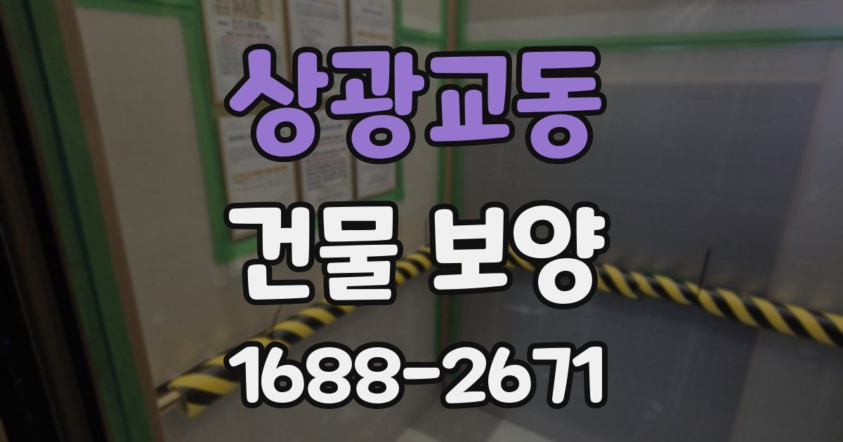 상광교동 건물 보양