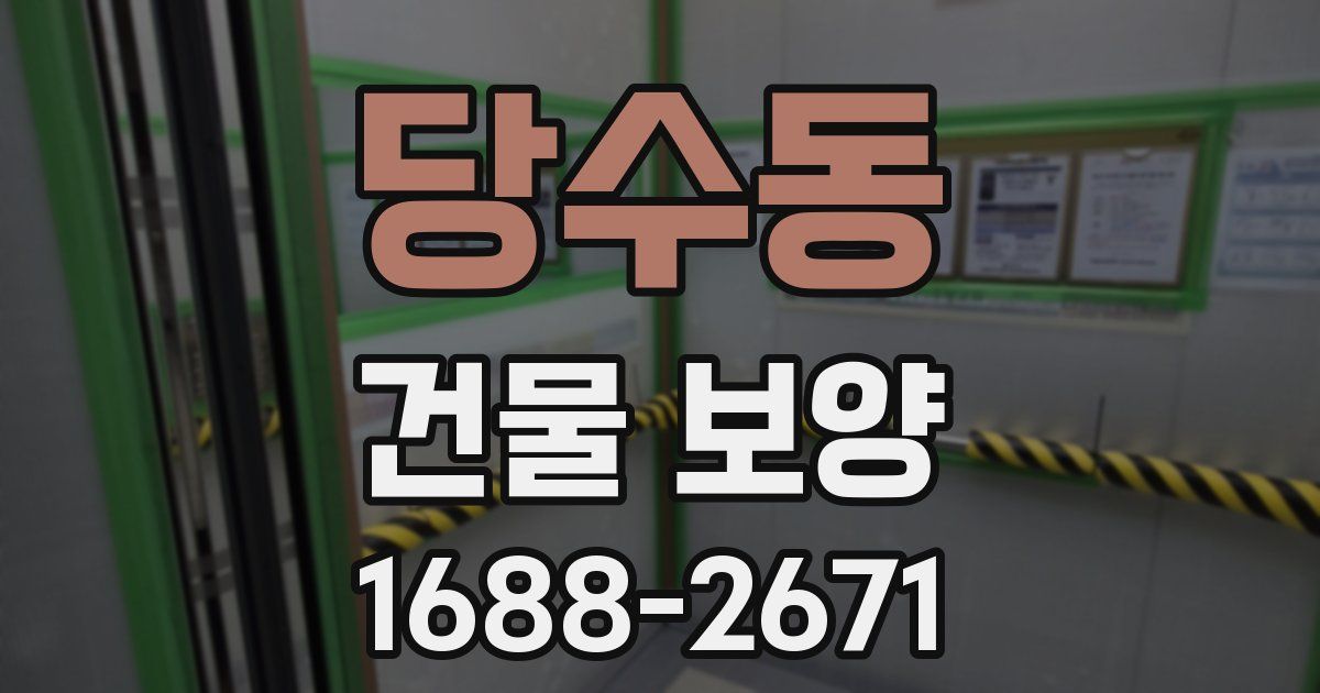 당수동 건물 보양