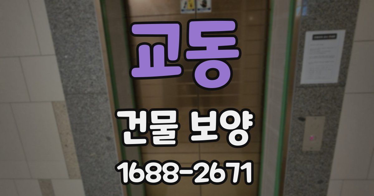 교동 건물 보양