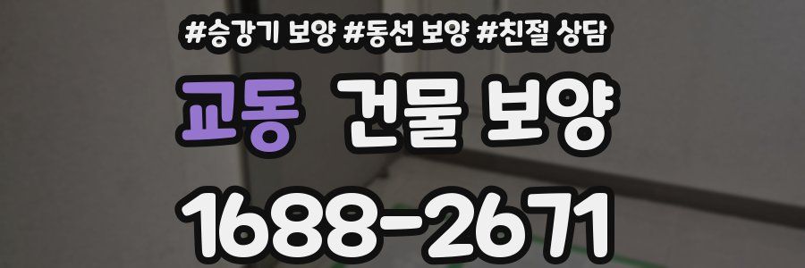 교동 건물 보양