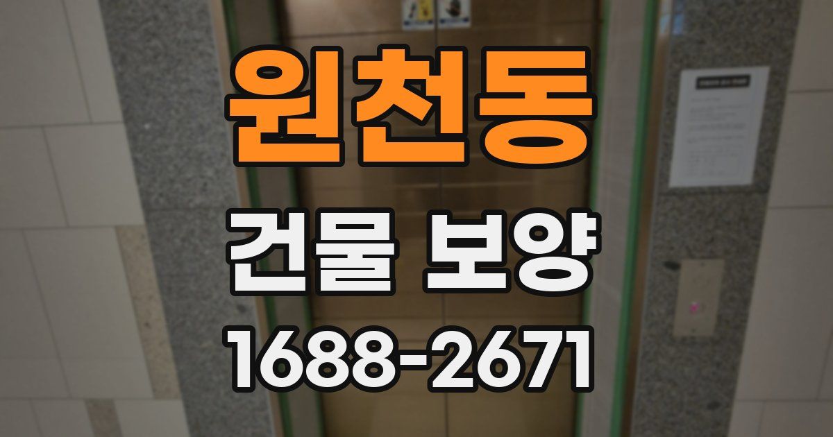원천동 건물 보양