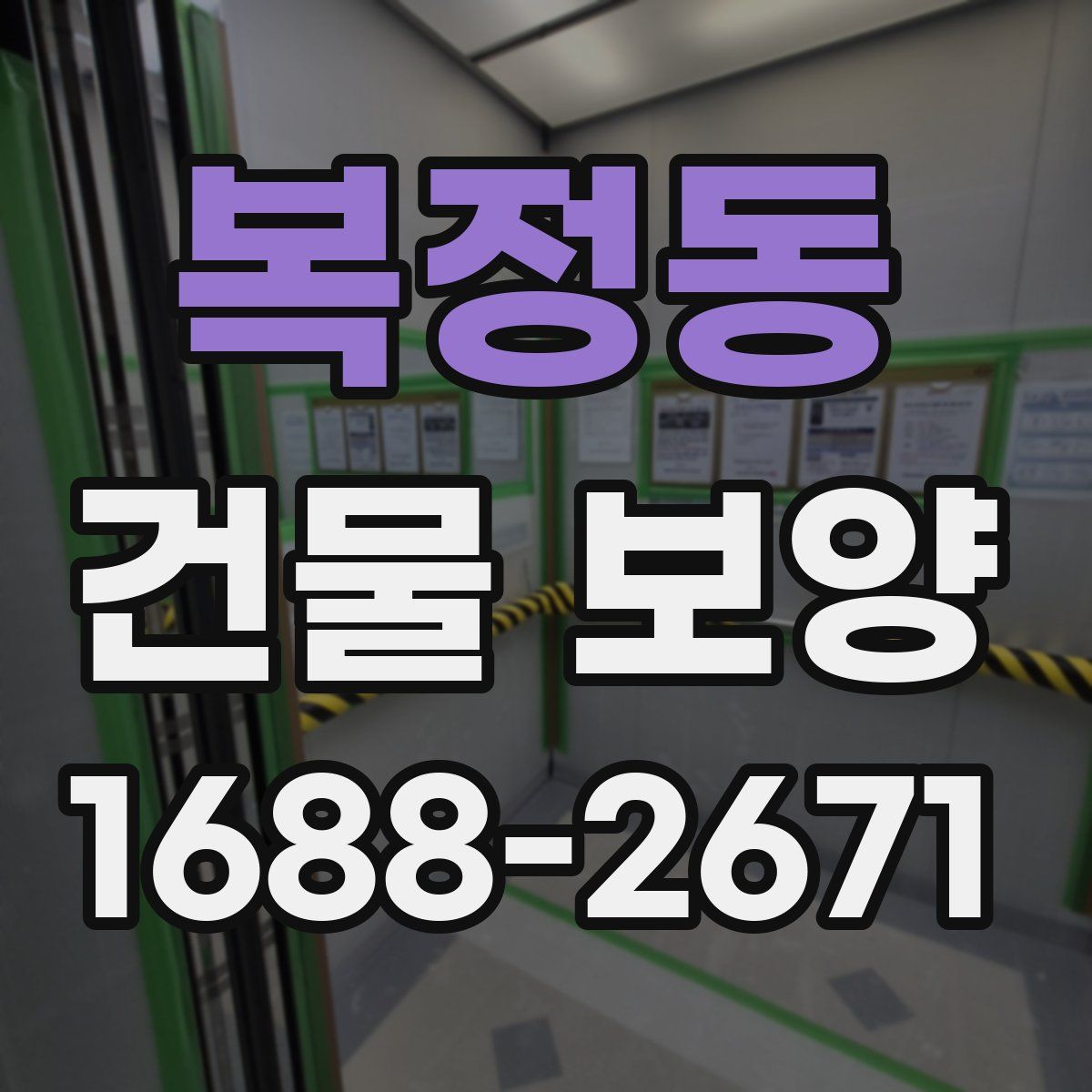 복정동 건물 보양