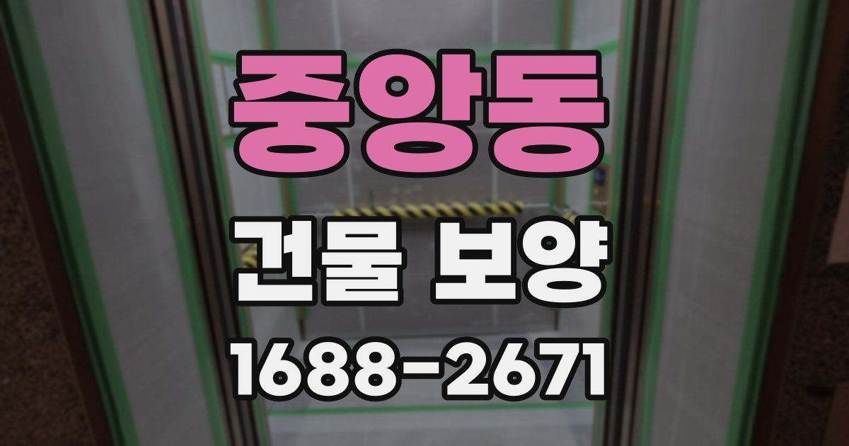 중앙동 건물 보양