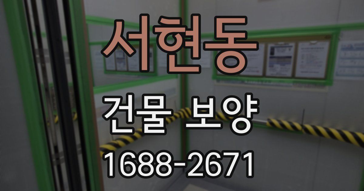 서현동 건물 보양