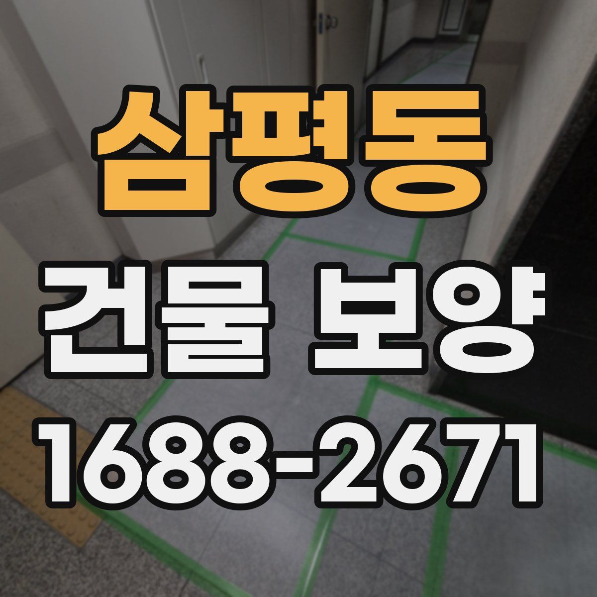삼평동 건물 보양