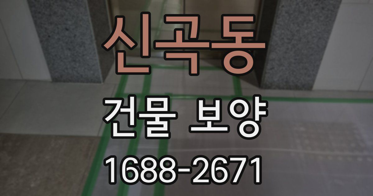 신곡동 건물 보양