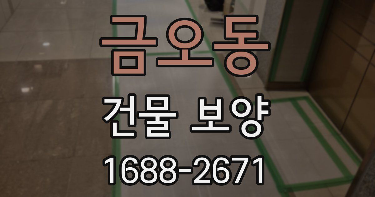 금오동 건물 보양