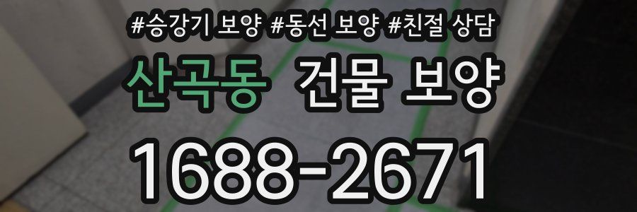 산곡동 건물 보양