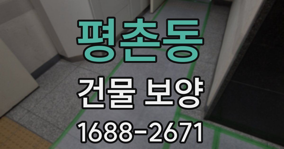 평촌동 건물 보양
