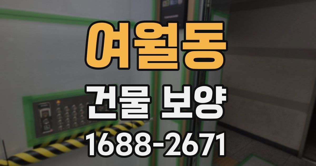 여월동 건물 보양