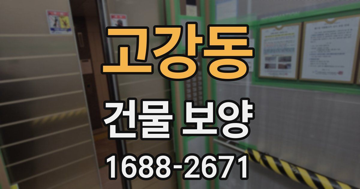 고강동 건물 보양