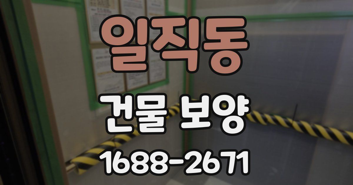 일직동 건물 보양