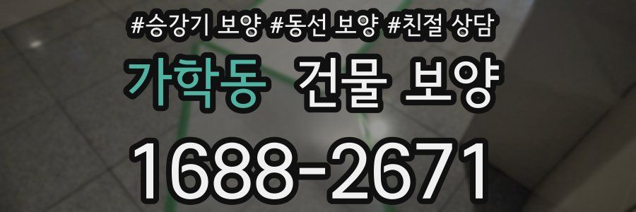 가학동 건물 보양