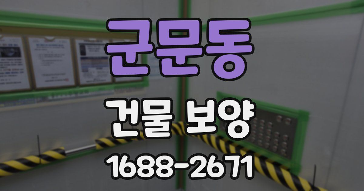군문동 건물 보양