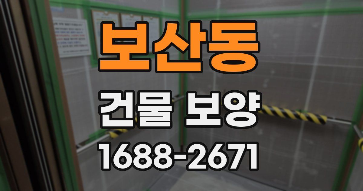 보산동 건물 보양