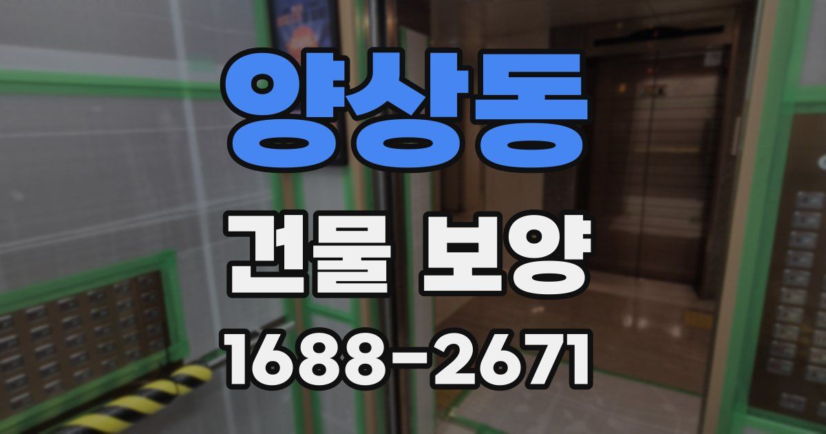 양상동 건물 보양