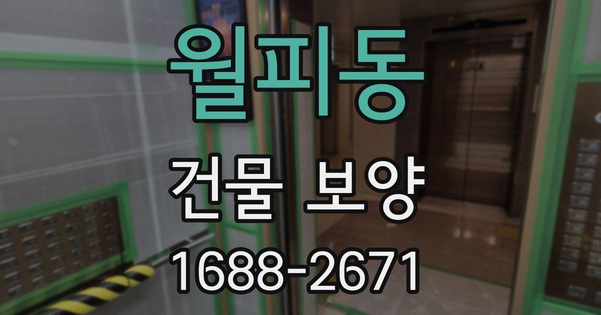 월피동 건물 보양