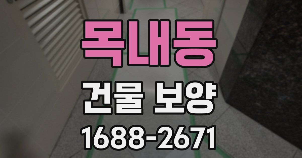 목내동 건물 보양