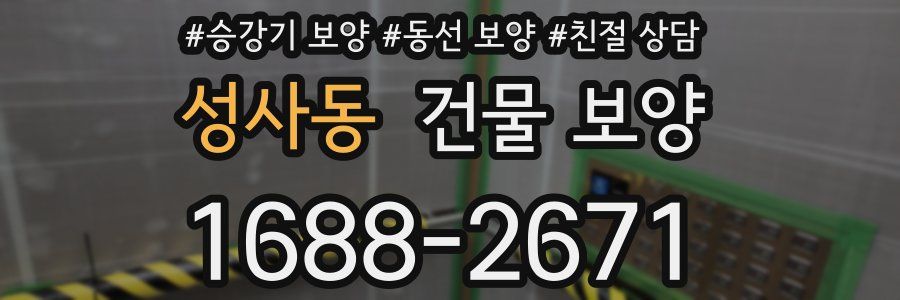 성사동 건물 보양