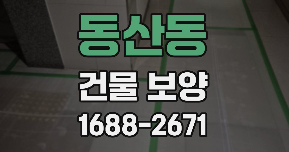 동산동 건물 보양