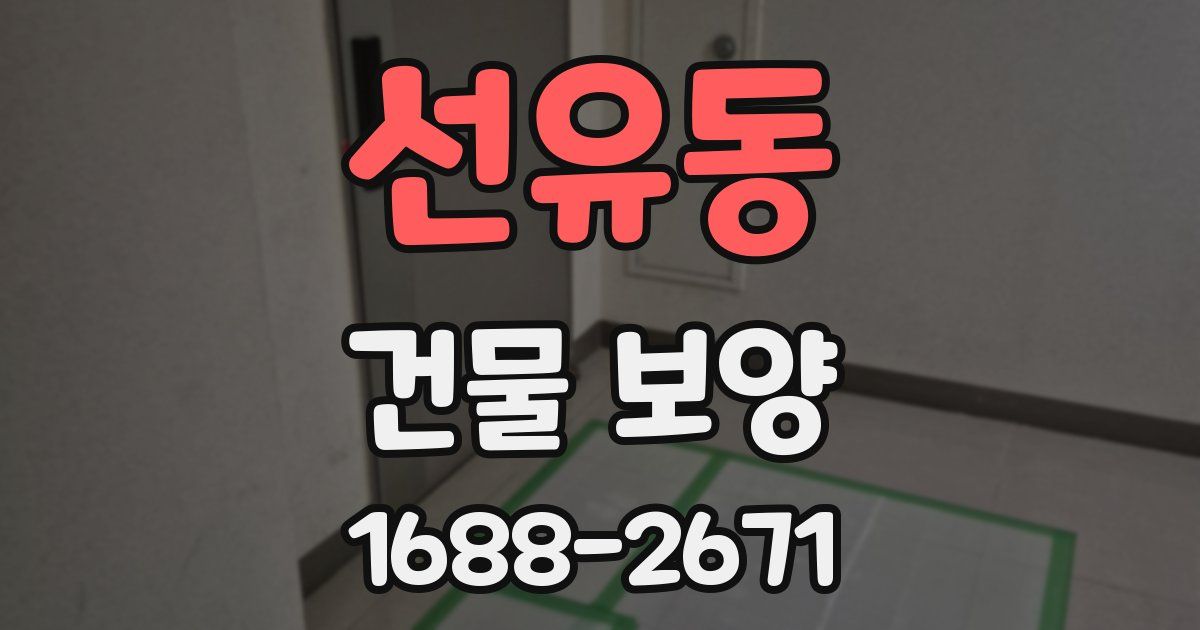 선유동 건물 보양