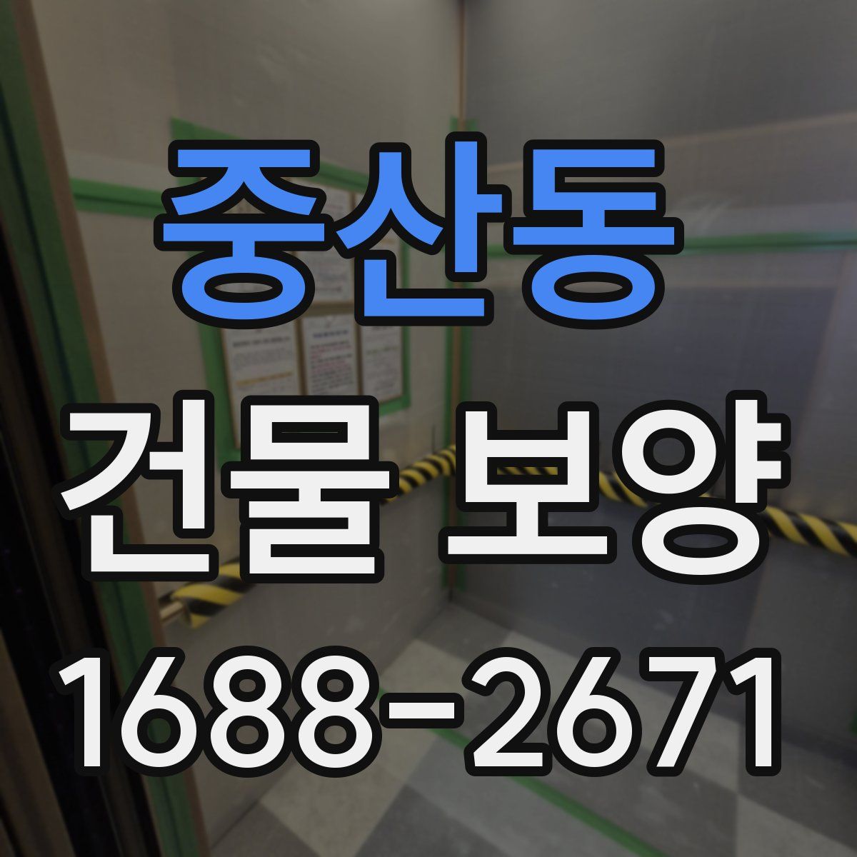 중산동 건물 보양