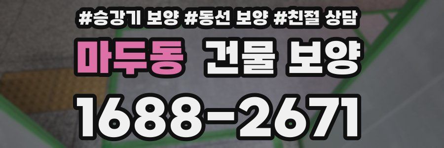 마두동 건물 보양