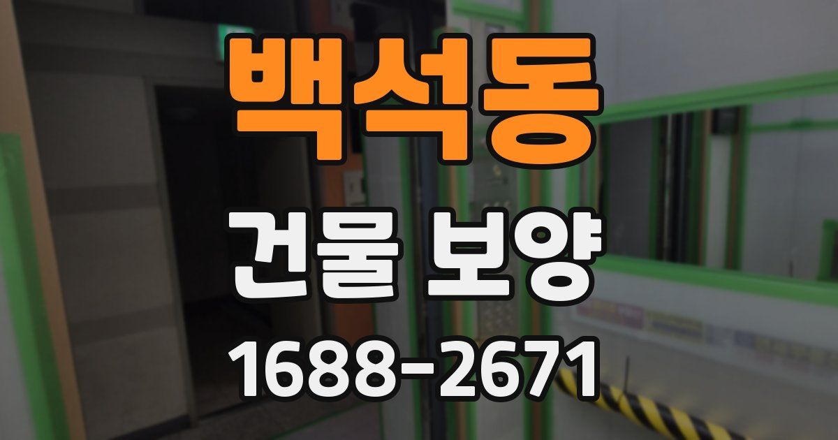 백석동 건물 보양