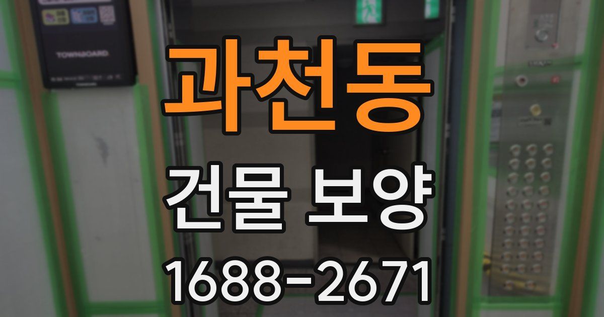 과천동 건물 보양