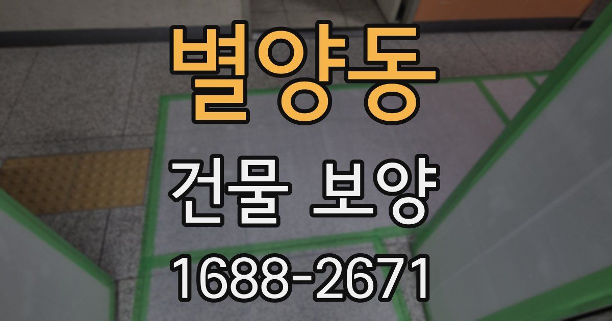 별양동 건물 보양