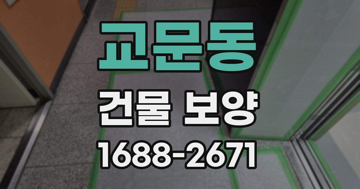 교문동 건물 보양