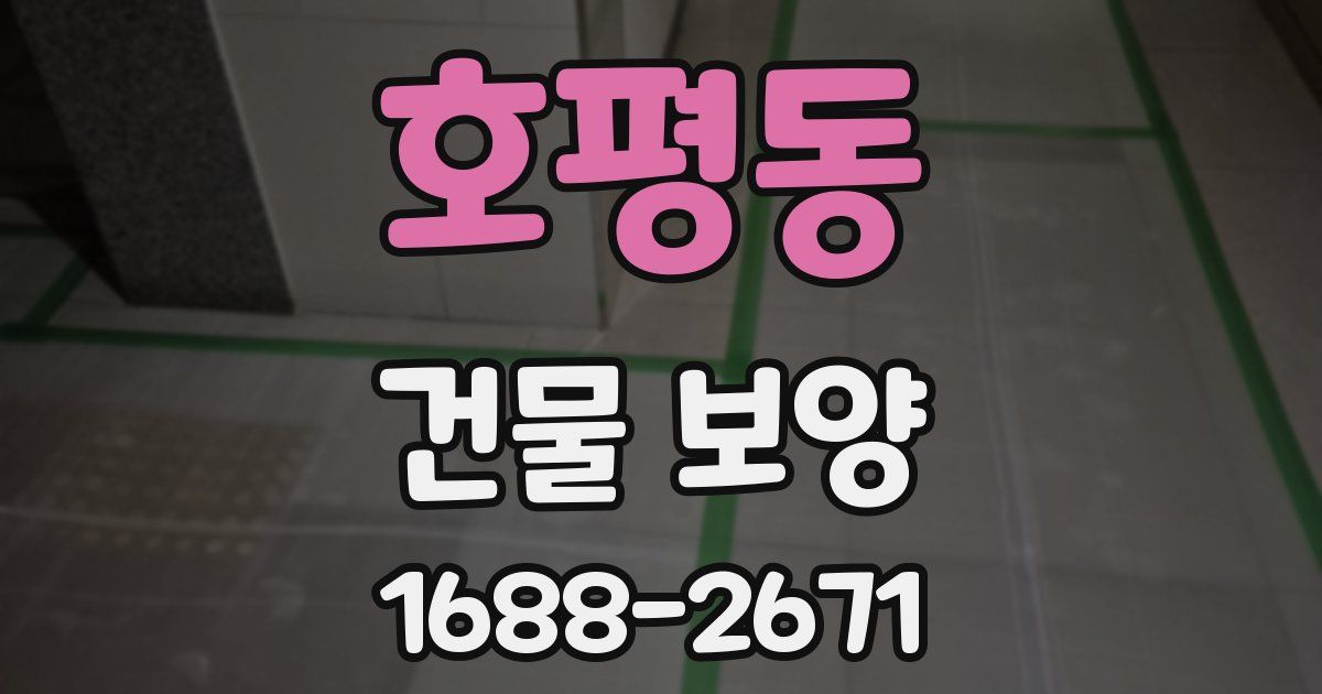 호평동 건물 보양