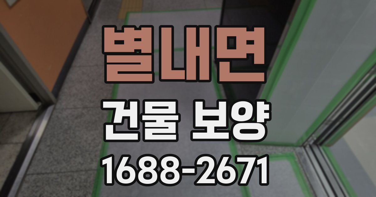 별내면 건물 보양