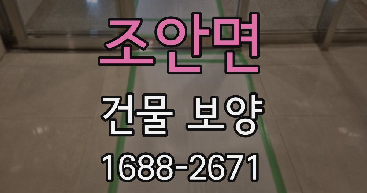 조안면 건물 보양
