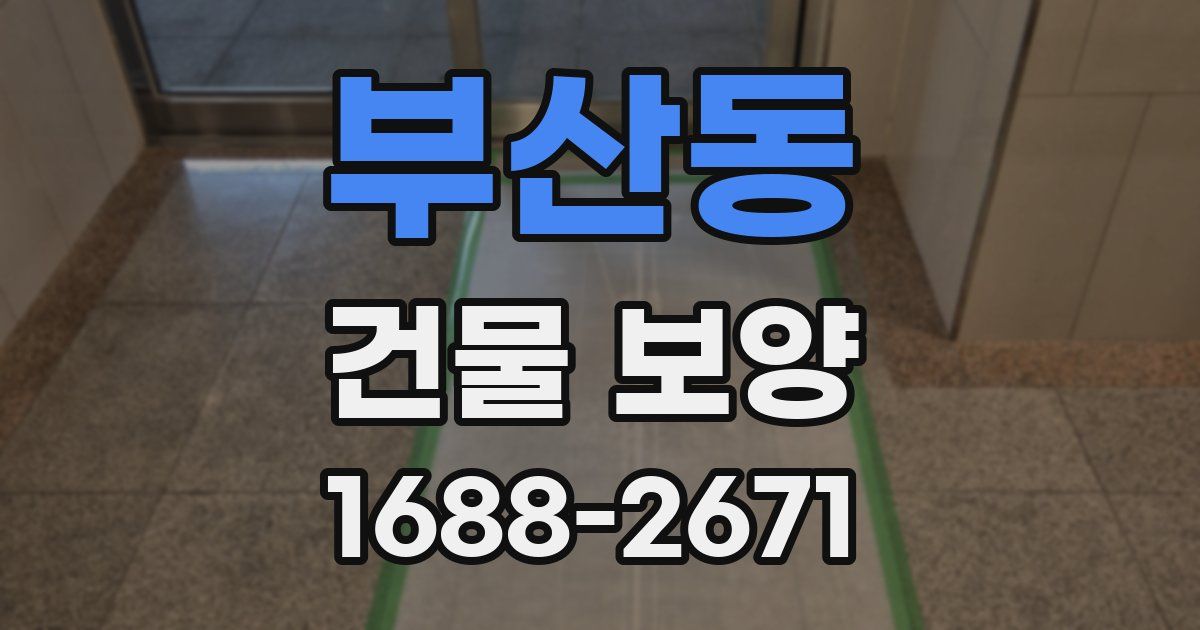 부산동 건물 보양