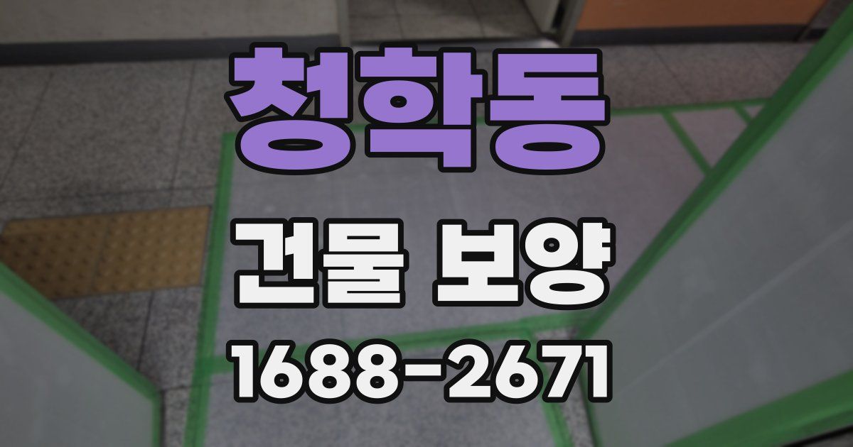 청학동 건물 보양