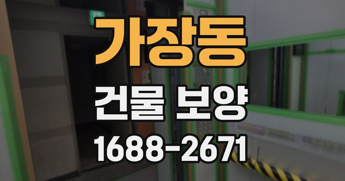 가장동 건물 보양