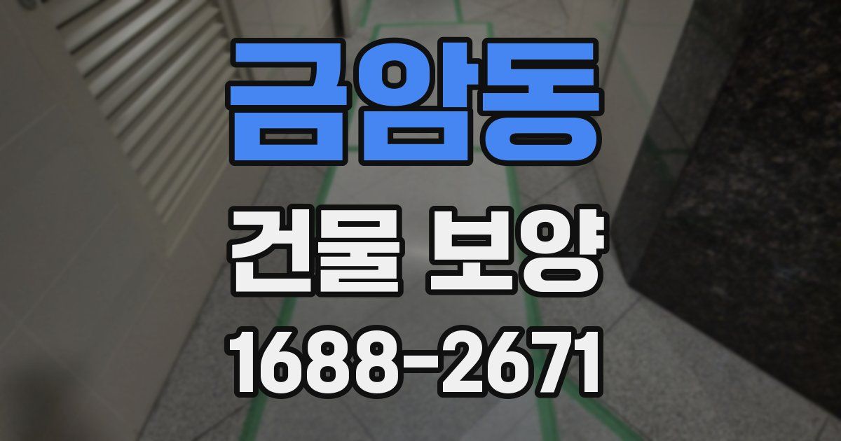 금암동 건물 보양