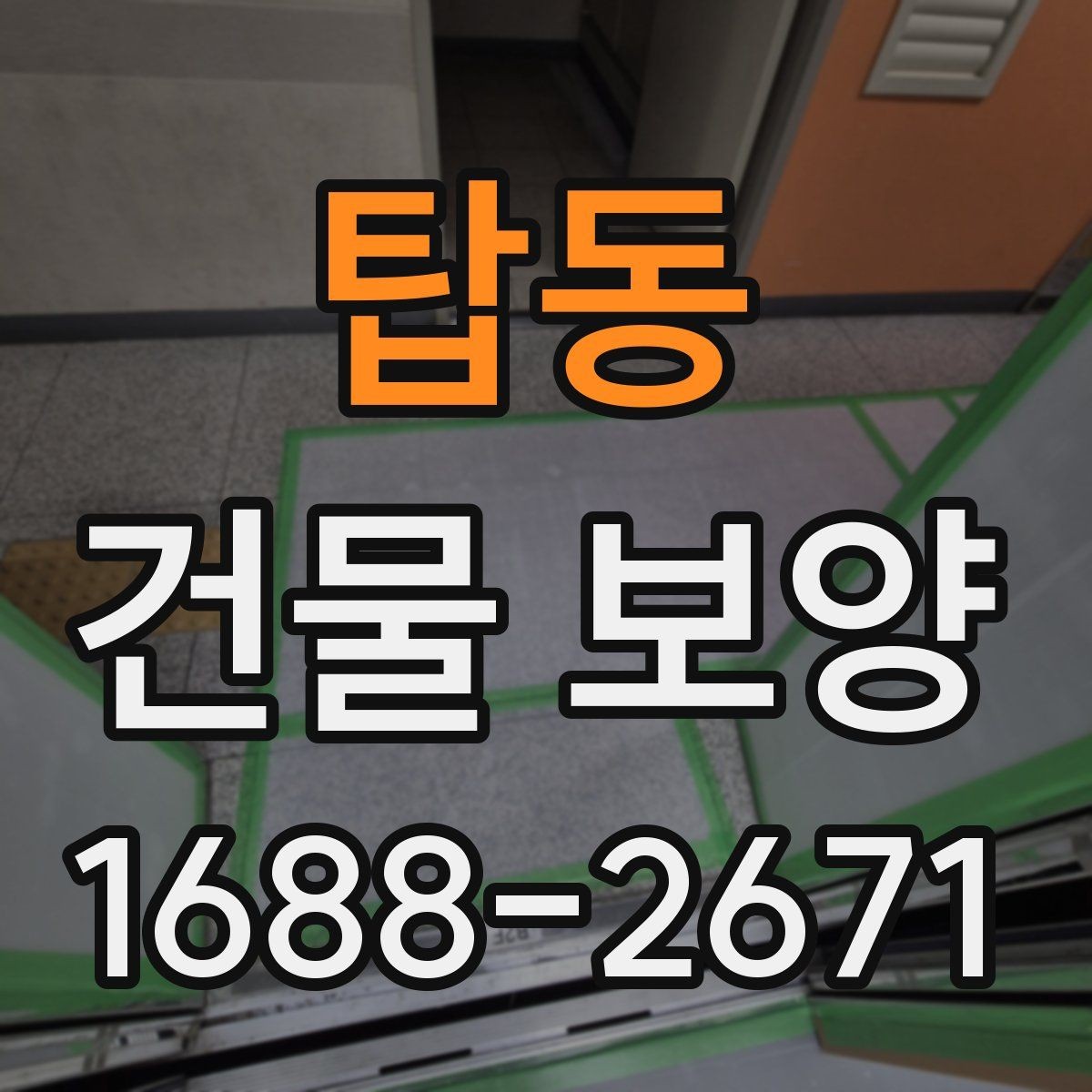 탑동 건물 보양 시 접착력과 마감 보호의 관계