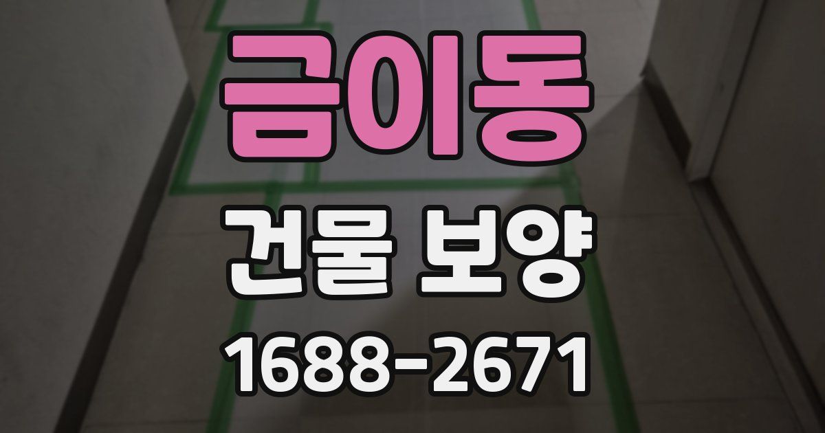 금이동 건물 보양