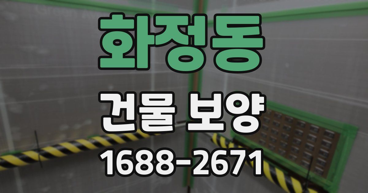 화정동 건물 보양