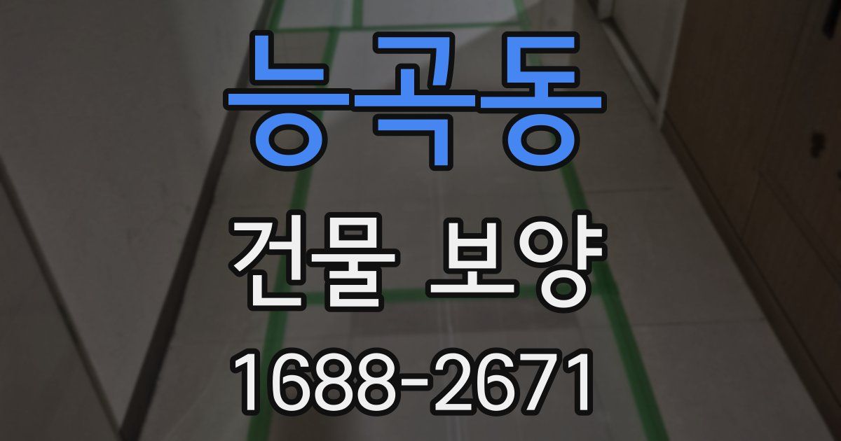 능곡동 건물 보양