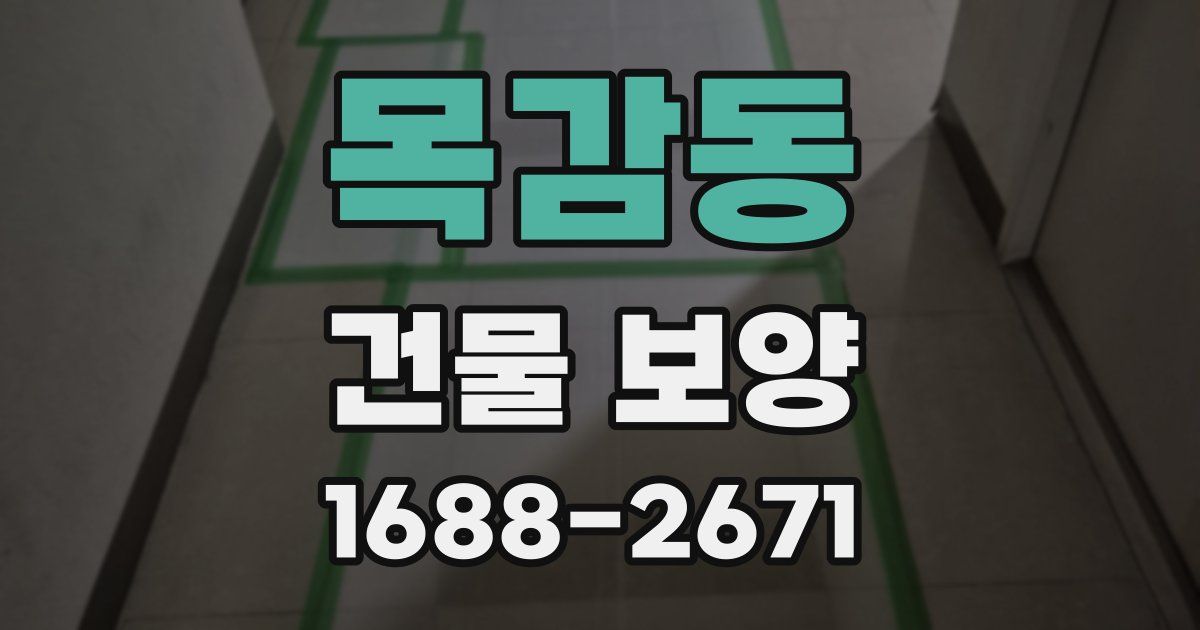 목감동 건물 보양
