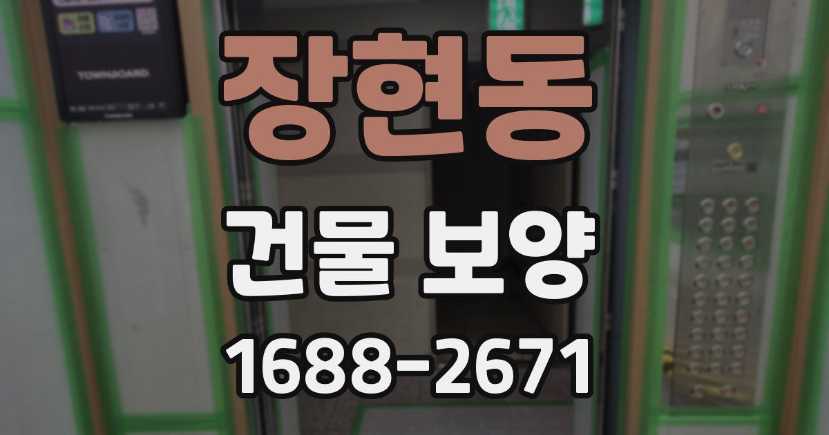 장현동 건물 보양