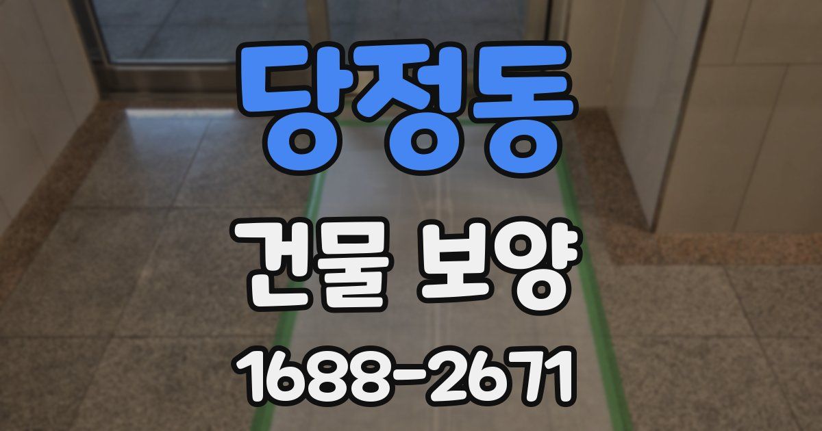 당정동 건물 보양